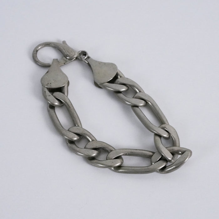 Vintage Silver Tone Chunky Chain Bracelet