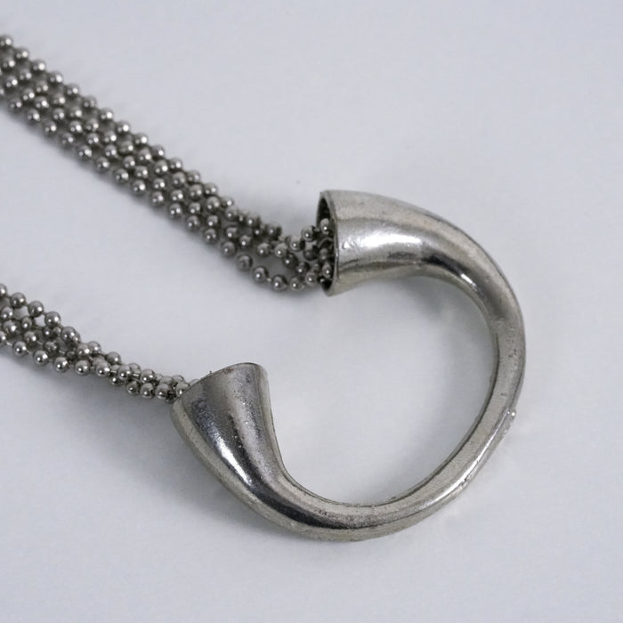 Vintage Silver Tone Convertible Multi-Strand Ball Chain Necklace