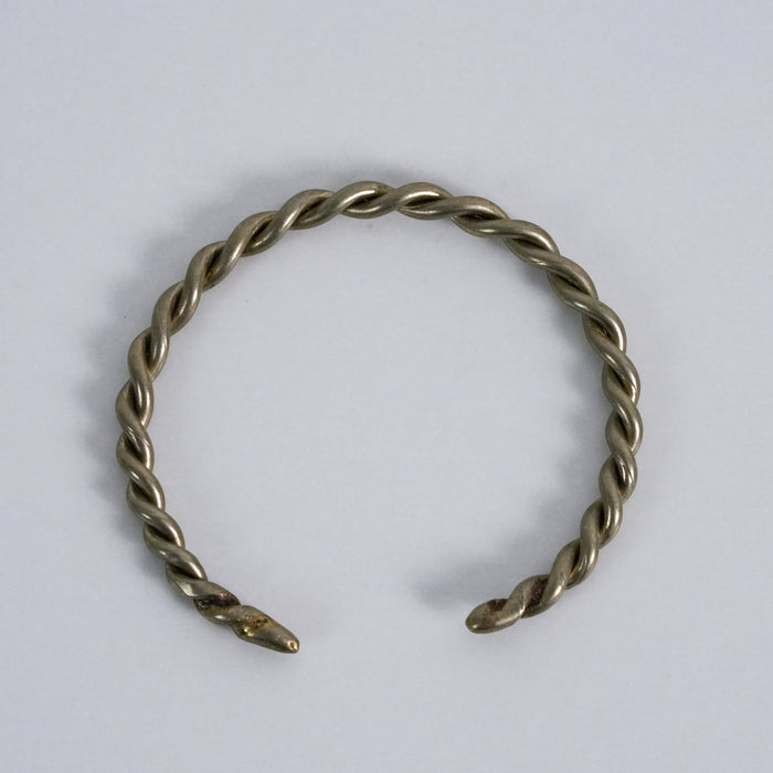 Vintage Twisted Rope Brass Cuff Bracelet