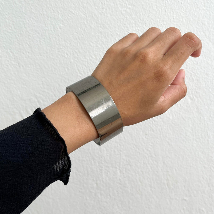 Vintage Gunmetal Wide Cuff Bracelet