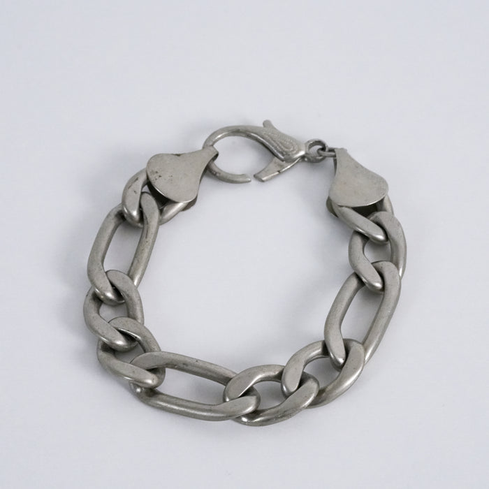 Vintage Silver Tone Chunky Chain Bracelet
