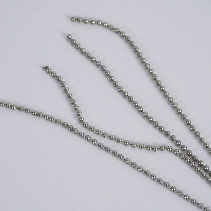 Vintage Silver Tone Convertible Multi-Strand Ball Chain Necklace