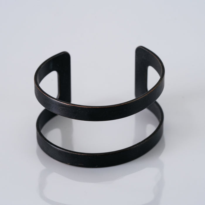 Vintage Black Metal Cuff Bracelet