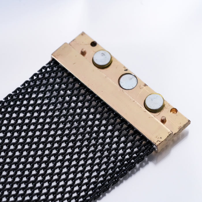 Vintage Black Mesh Statement Bracelet