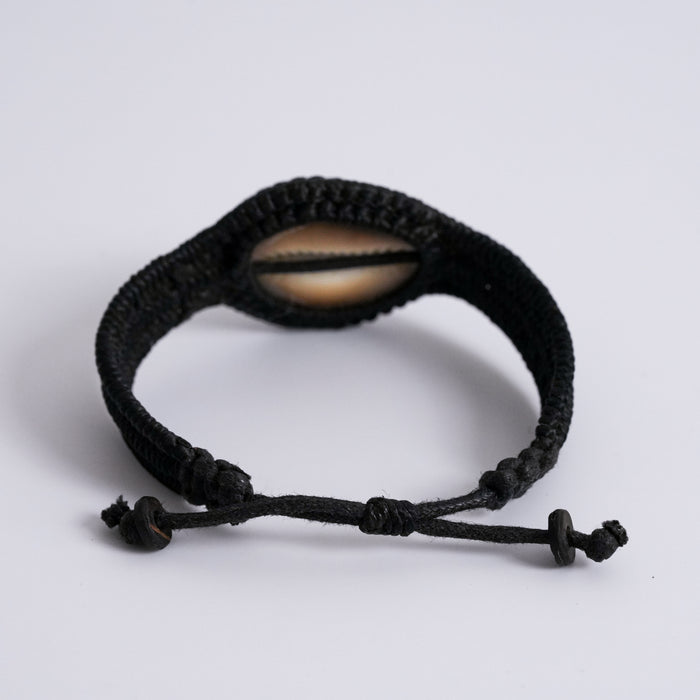 Vintage Handwoven Cowrie Shell Bracelet