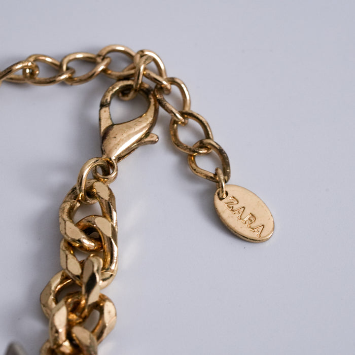Zara Abstract Chain Statement Necklace