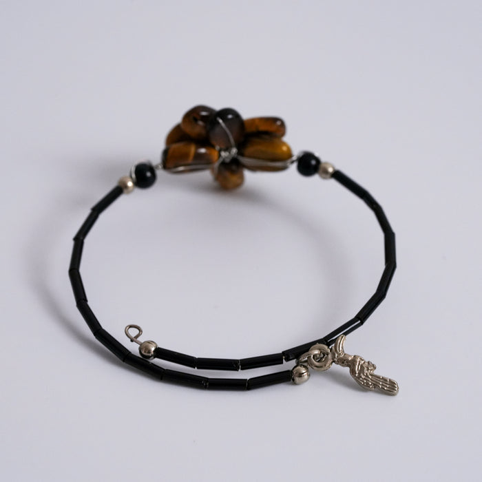 Tiger Eye Flower Bracelet & Ring Set