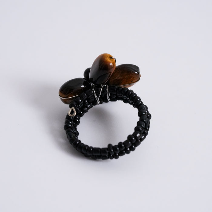 Tiger Eye Flower Bracelet & Ring Set