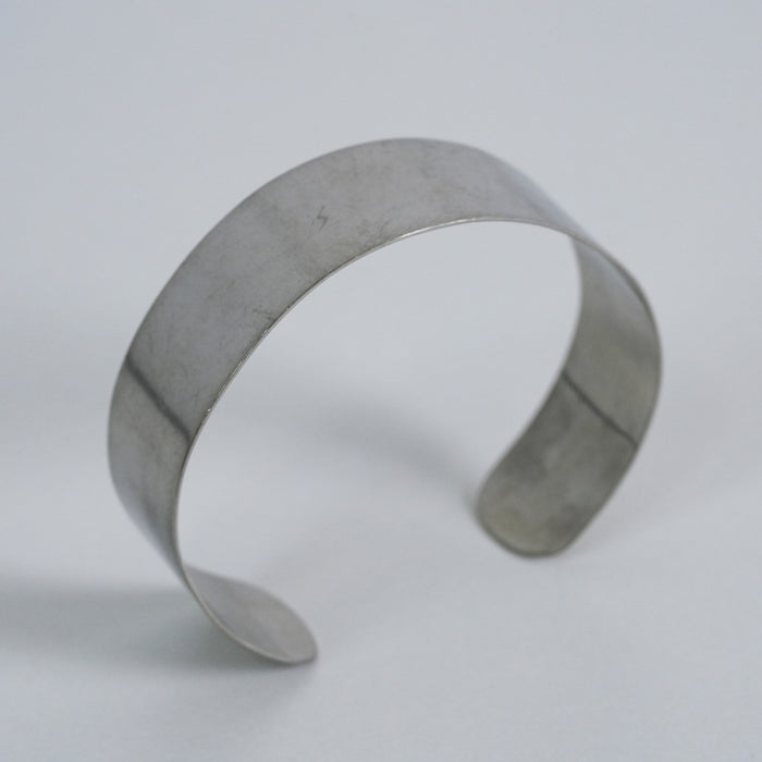 Vintage USA Silver-Tone Minimal Cuff Bracelet