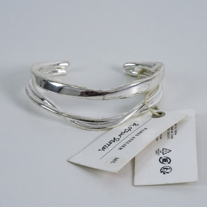 Paris Atelier & Other Stories Silver Wave Cuff Bracelet
