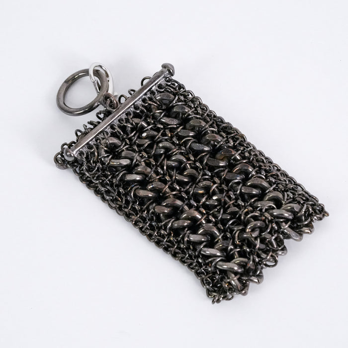 Vintage Gunmetal Woven Chainmail Bracelet