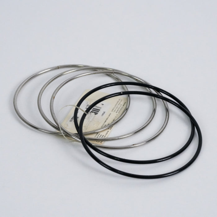 Forever 21 Mixed Metal Slim Bangle Set (5 Pieces)