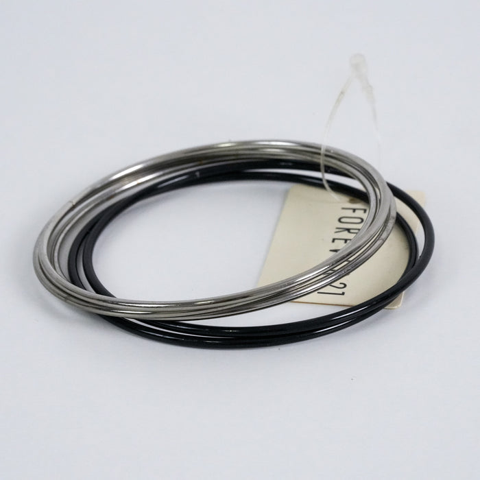 Forever 21 Mixed Metal Slim Bangle Set (5 Pieces)