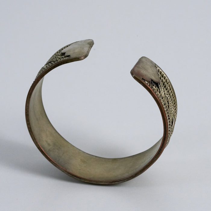Vintage 925 Stamped Braided Silver Cuff Bracelet