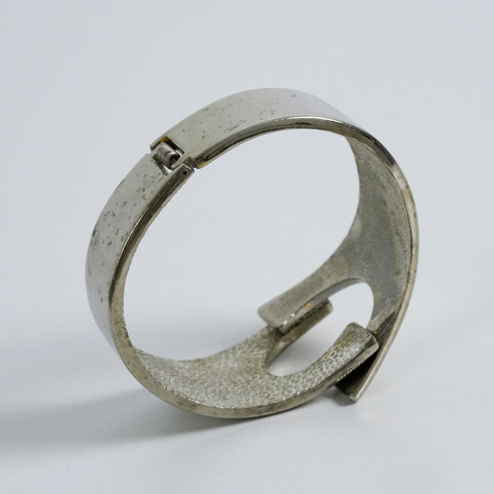 Vintage Geometric Cutout Wide Cuff Bracelet