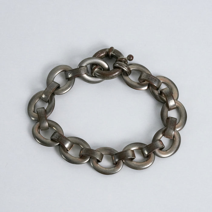 Vintage Chunky Silver Chain Bracelet