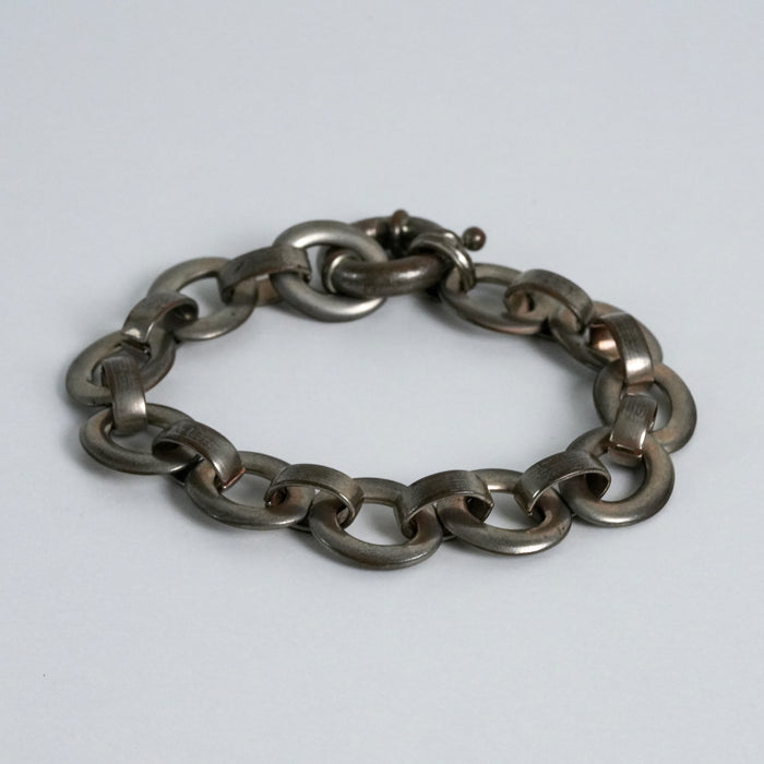 Vintage Chunky Silver Chain Bracelet