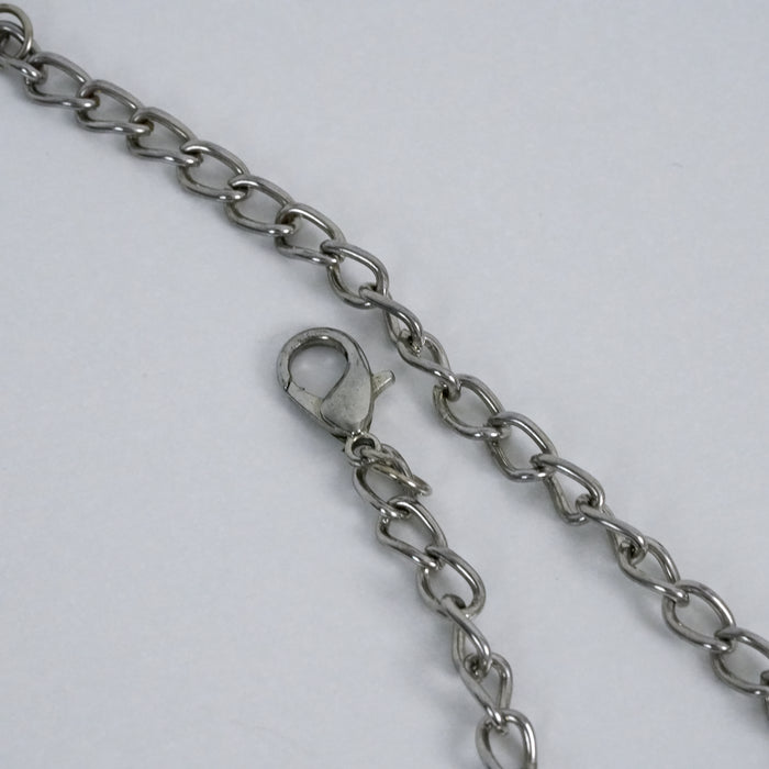 Vintage Silver Floral Dangle Bib Necklace