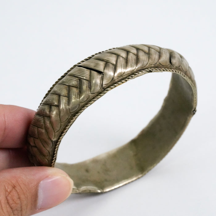 Vintage Wide Engraved Boho Tribal Cuff Bracelet