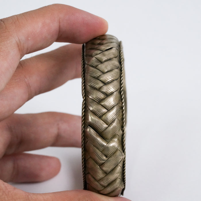 Vintage Wide Engraved Boho Tribal Cuff Bracelet