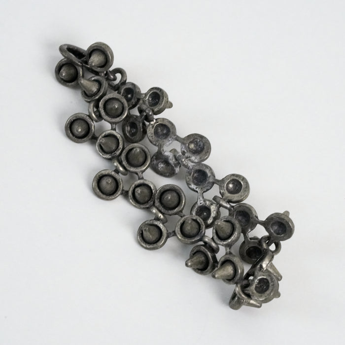 Vintage Gunmetal Spiked Link Chain Bracelet