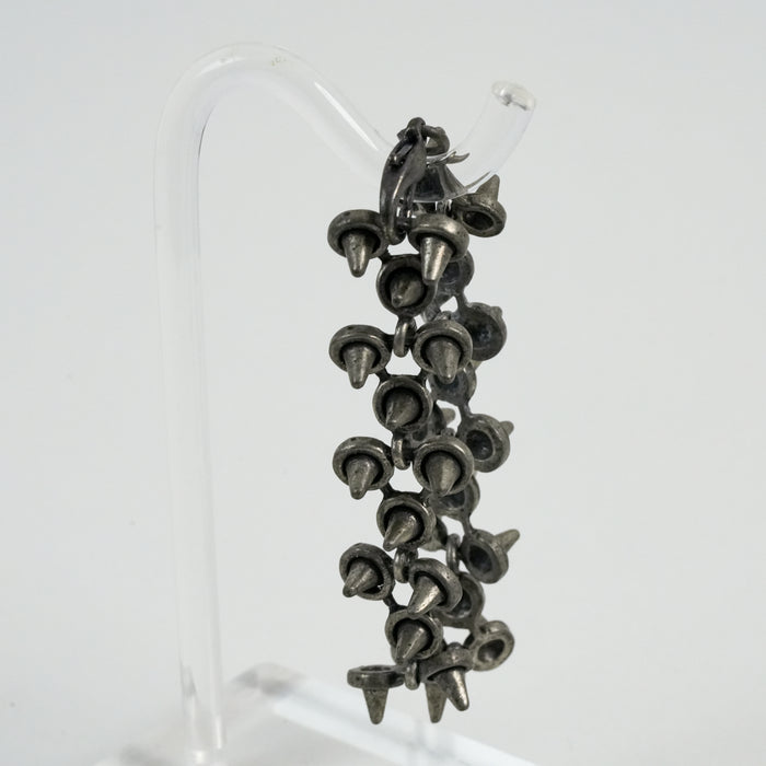 Vintage Gunmetal Spiked Link Chain Bracelet