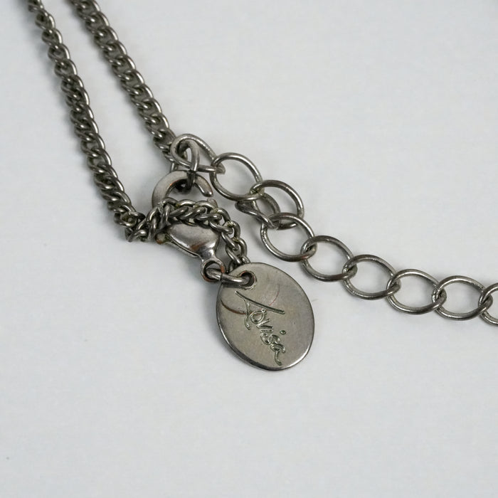 Vintage Lovisa Silver-Tone Long Cross Pendant Necklace