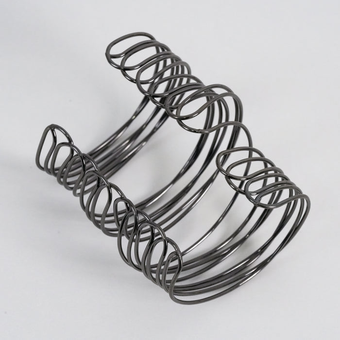 Vintage Gunmetal Multi-Wire Open Cuff Statement Bracelet