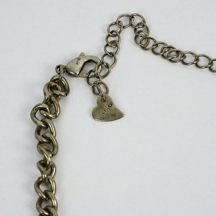 Vintage Gold Tone Statement Bib Necklace Layered Filigree Leaf Petal Design