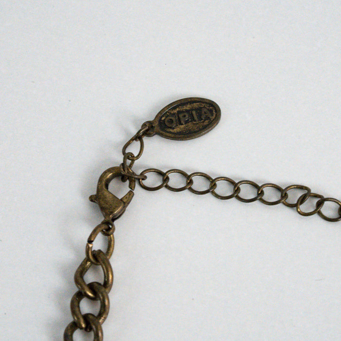 Vintage OPIA Bronze-Tone Statement Necklace