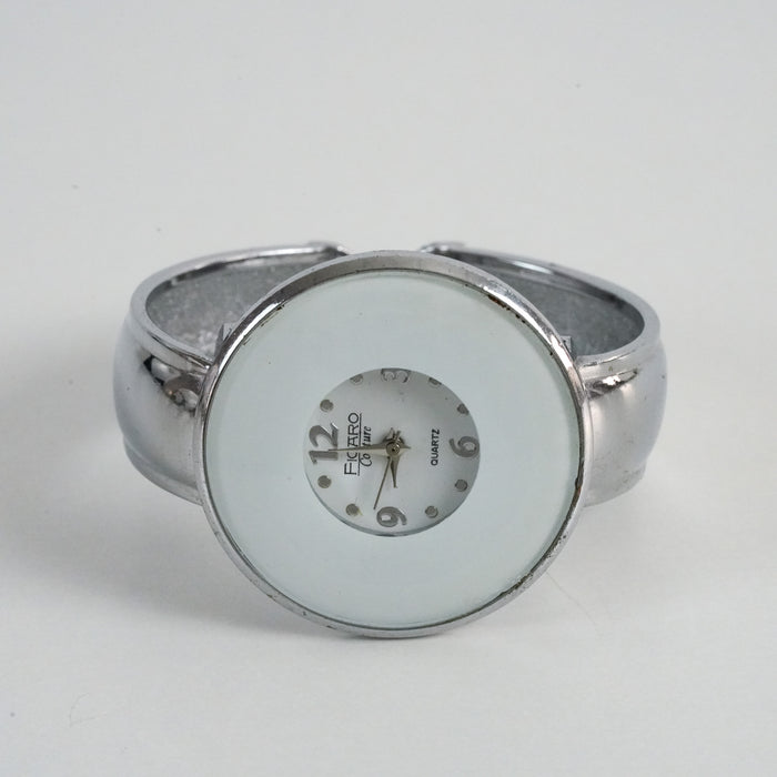 Vintage Figaro Couture Silver Cuff Watch