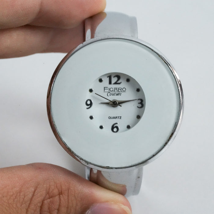 Vintage Figaro Couture Silver Cuff Watch