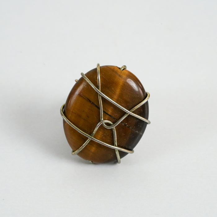 Vintage Tiger’s Eye Stone Statement Ring
