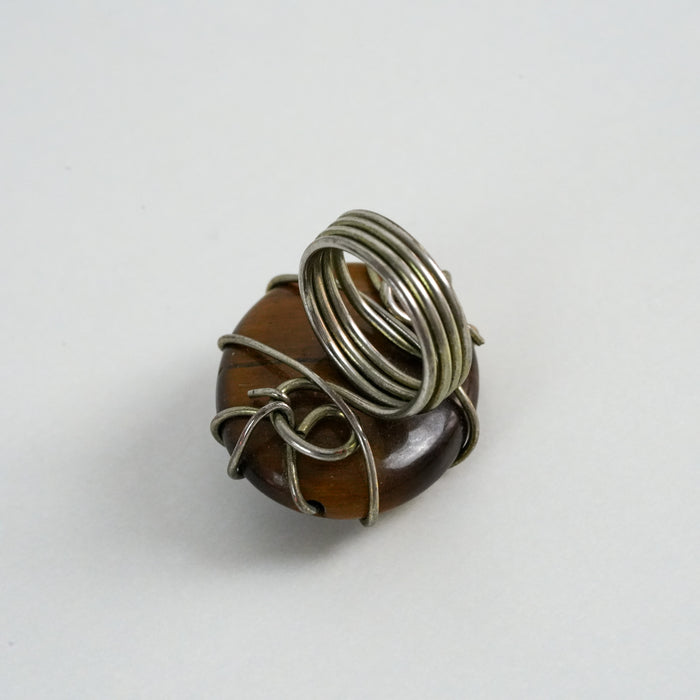 Vintage Tiger’s Eye Stone Statement Ring