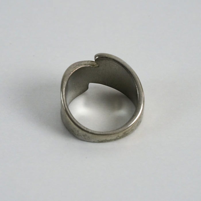 Vintage Silver-Tone Sculptural Wrap Statement Ring