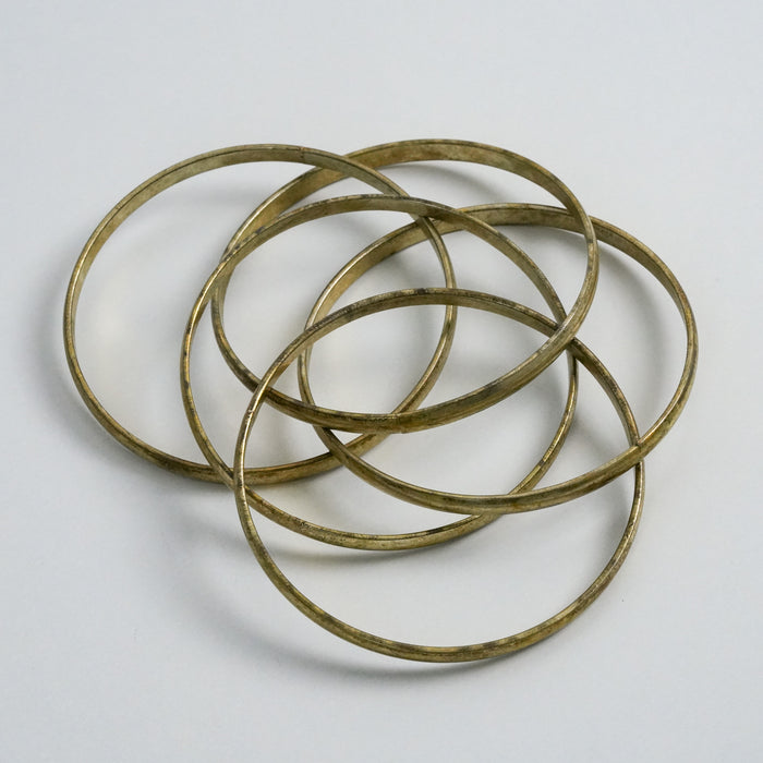 Vintage Gold-Tone Bangle Bracelet Set
