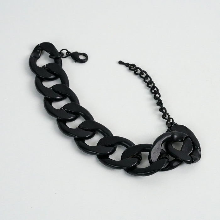 Vintage Black Chunky Chain Bracelet