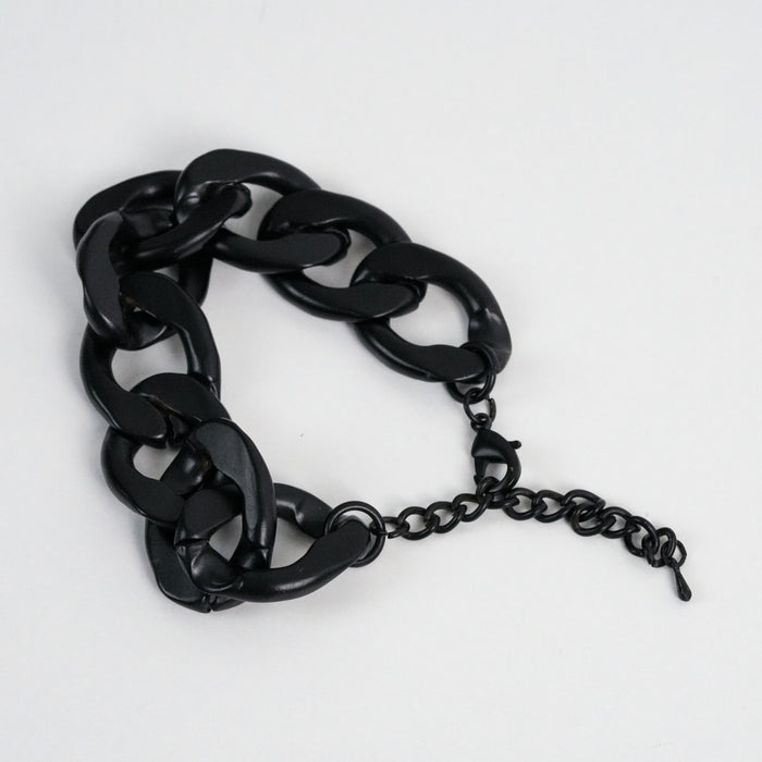 Vintage Black Chunky Chain Bracelet