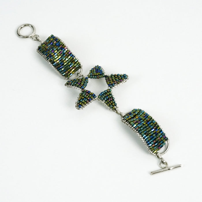 Vintage Beaded Star Statement Bracelet