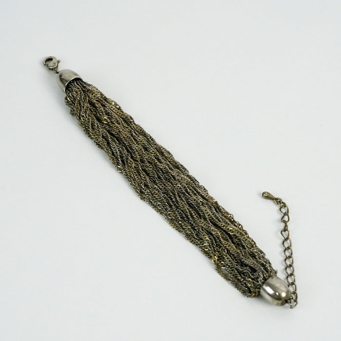 Vintage Multi-Strand Chain Statement Bracelet