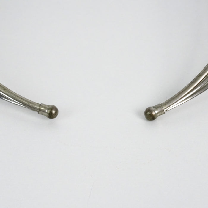 Vintage Silver-Tone Triple-Layer Choker Necklace