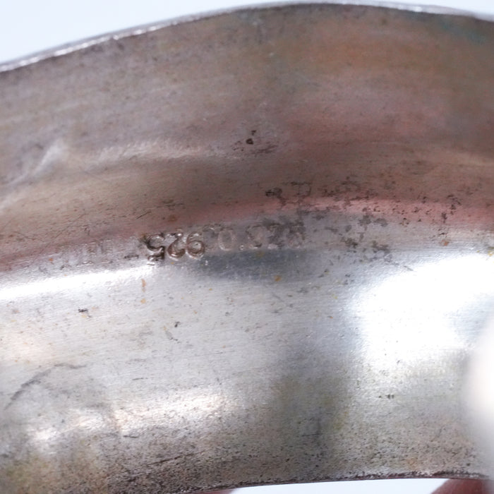 Vintage Wide Silver Tone Cuff Bracelet