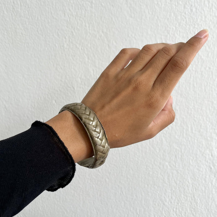 Vintage Wide Engraved Boho Tribal Cuff Bracelet