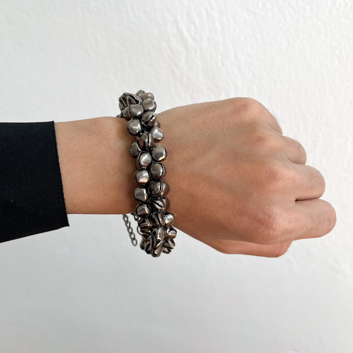 Vintage Gunmetal Chunky Bead Bracelet