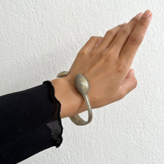 Vintage Repurposed Spoon Cuff Bracelet